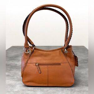Tignanello Brown Leather Shoulder Bag
